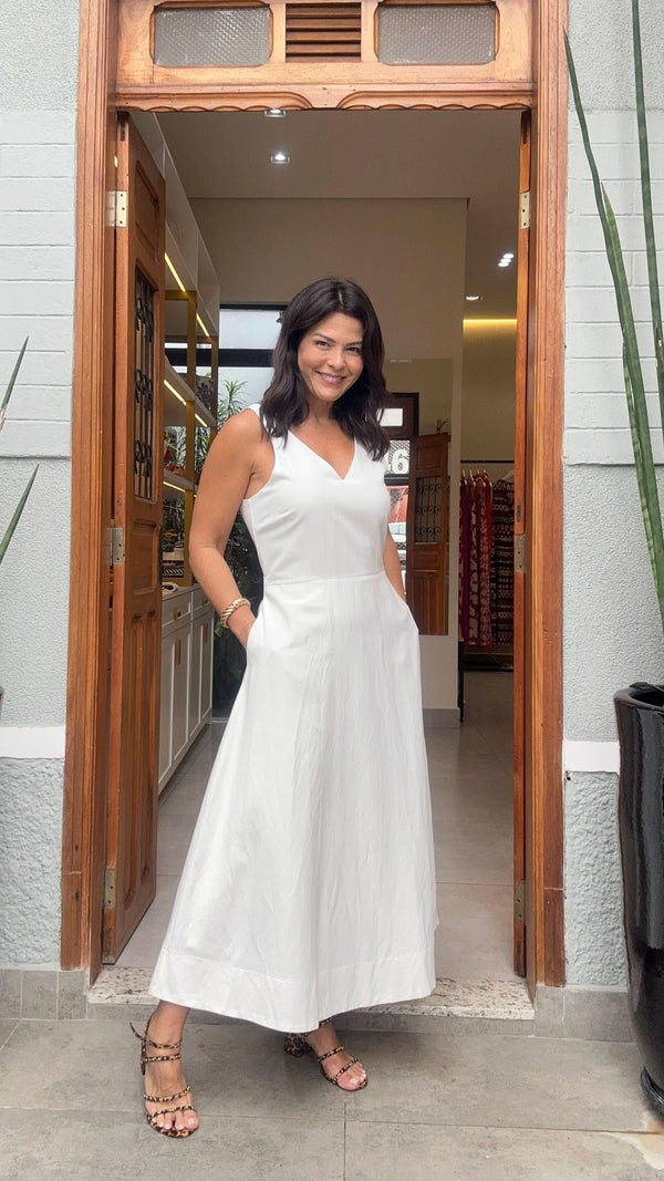 Vestido Leiria Off White Seiki